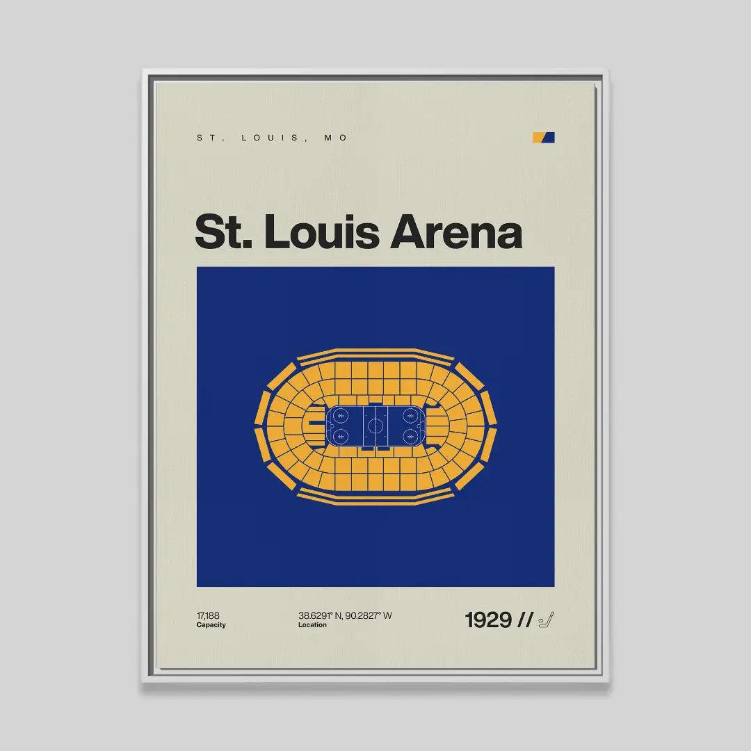 St. Louis Hockey Retro Arena Canvas Art