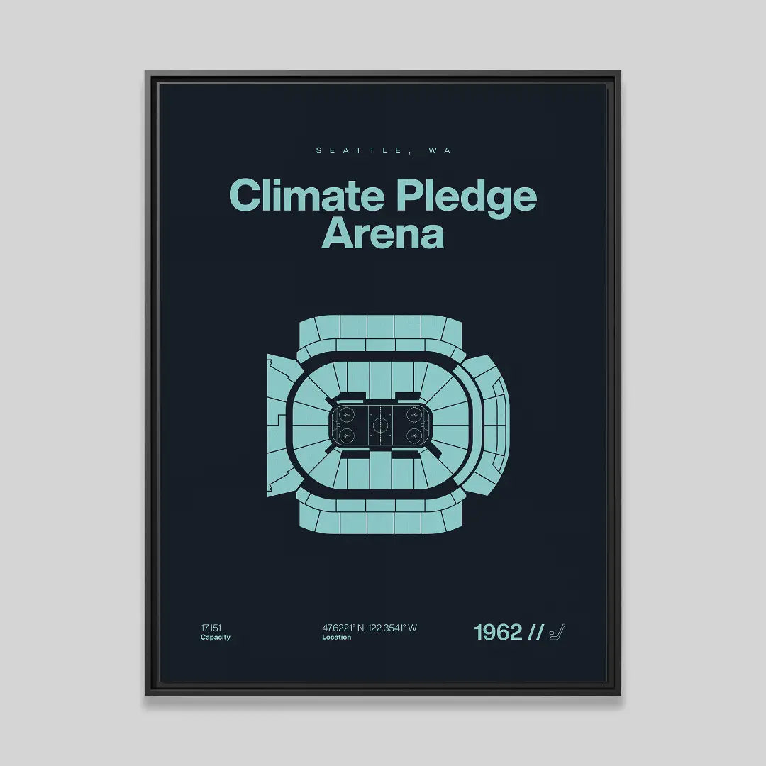 Seattle Hockey Arena Bold Canvas Art