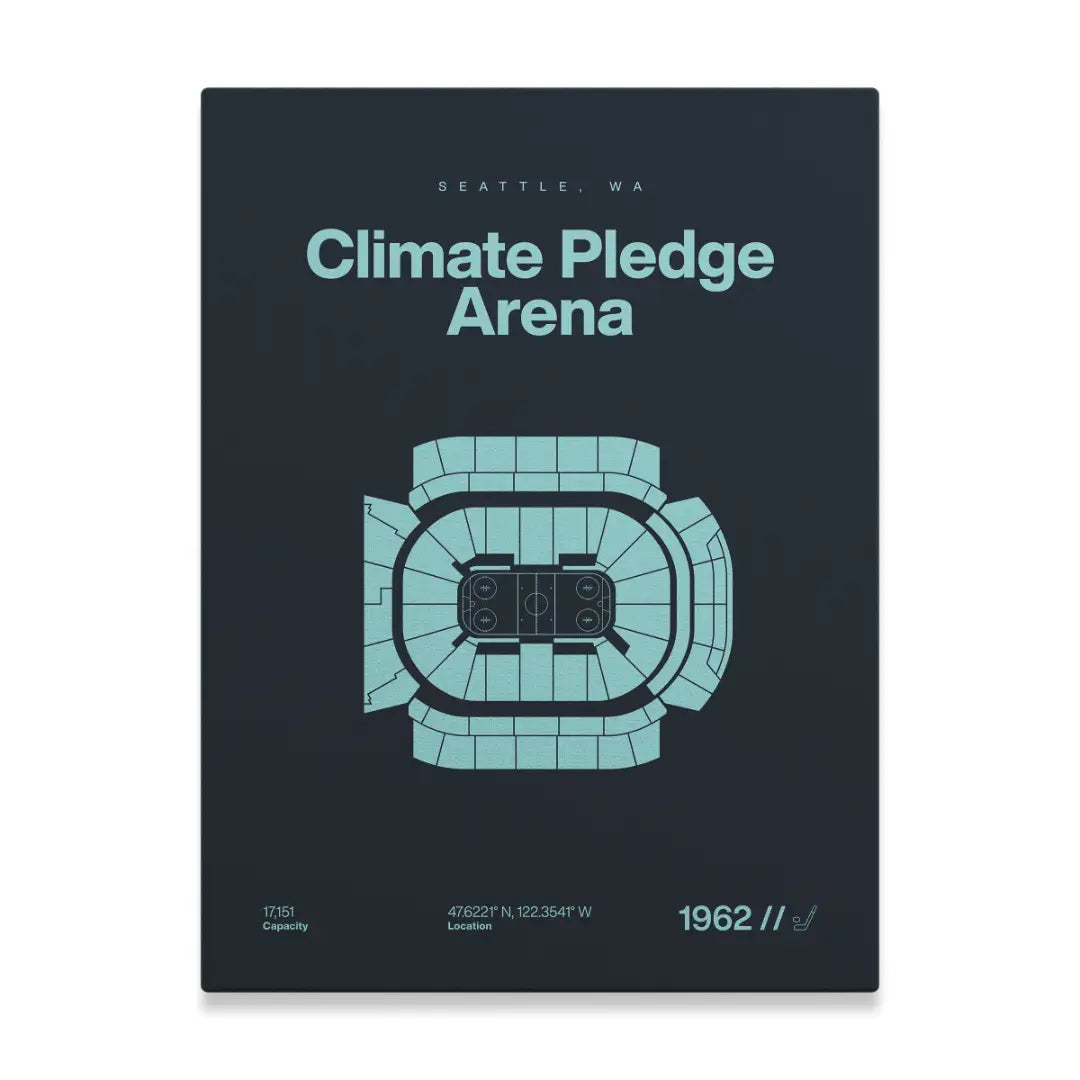 Seattle Hockey Arena Bold Canvas Art