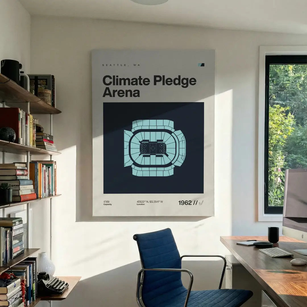 Seattle Hockey Arena Canvas Art