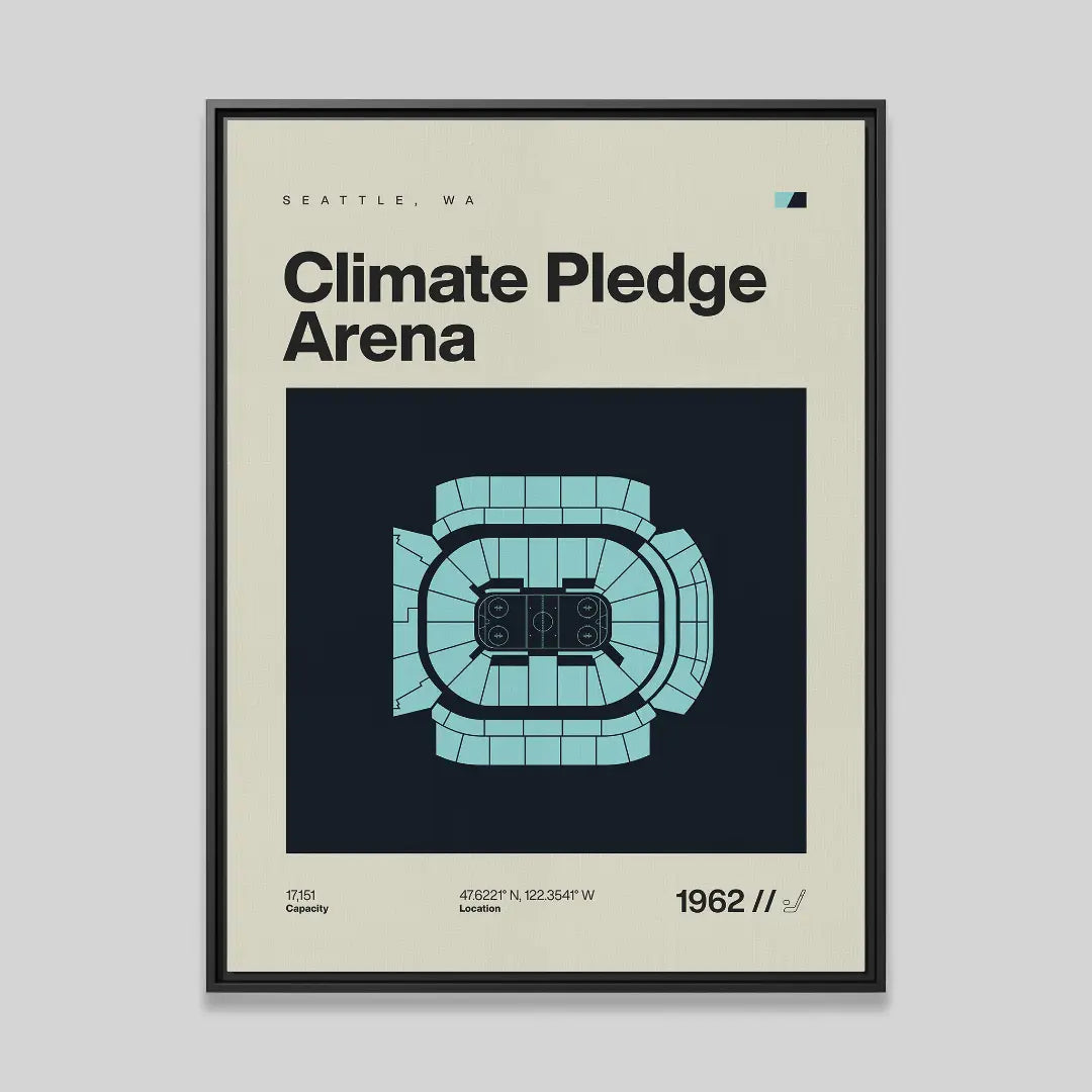 Seattle Hockey Arena Canvas Art