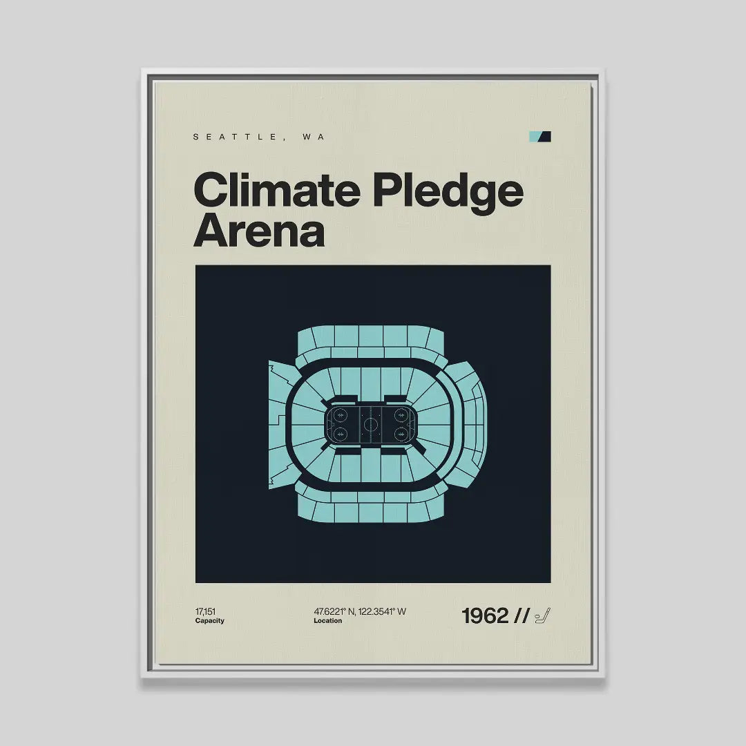 Seattle Hockey Arena Canvas Art