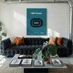 San Jose Hockey Arena Bold Canvas Art