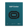 San Jose Hockey Arena Bold Canvas Art