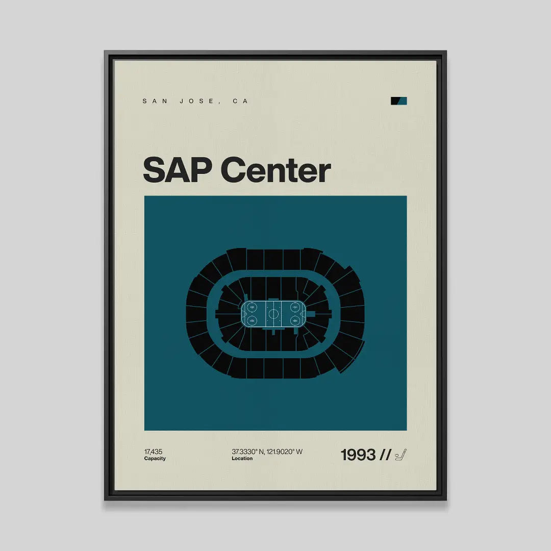San Jose Hockey Arena Canvas Art