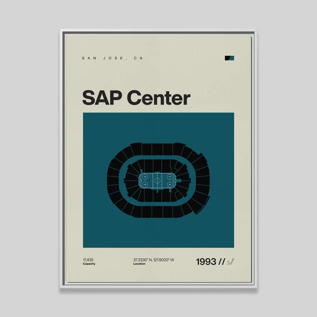 San Jose Hockey Arena Canvas Art