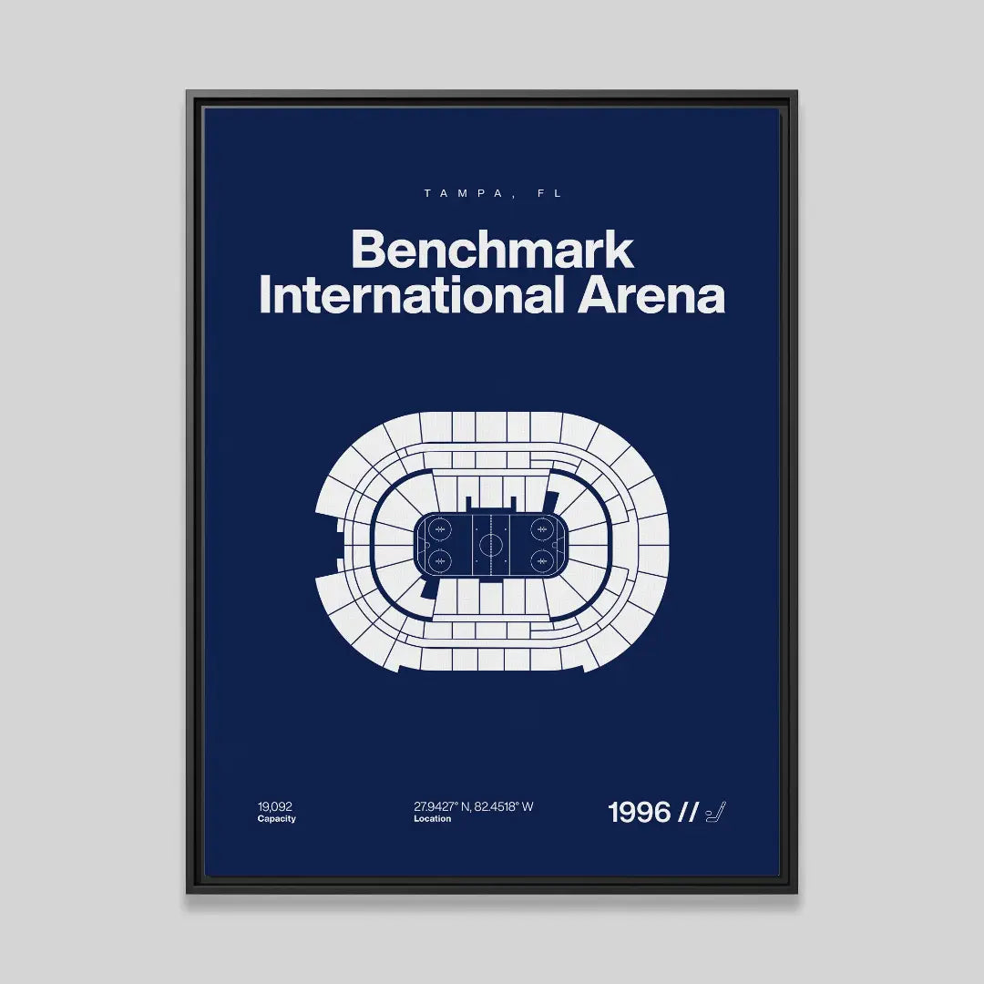 Tampa Bay Hockey Arena Bold Canvas Art