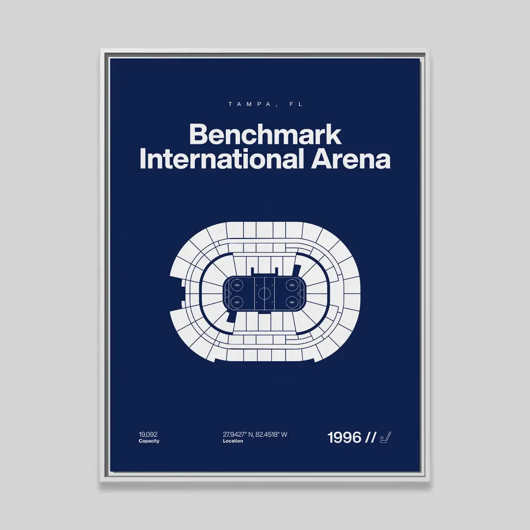 Tampa Bay Hockey Arena Bold Canvas Art