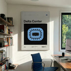 Utah Hockey Arena Canvas Art