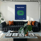 Vancouver Hockey Arena Bold Canvas Art