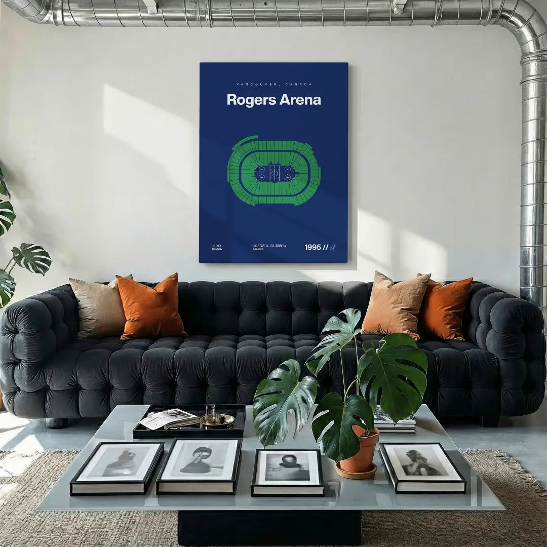 Vancouver Hockey Arena Bold Canvas Art