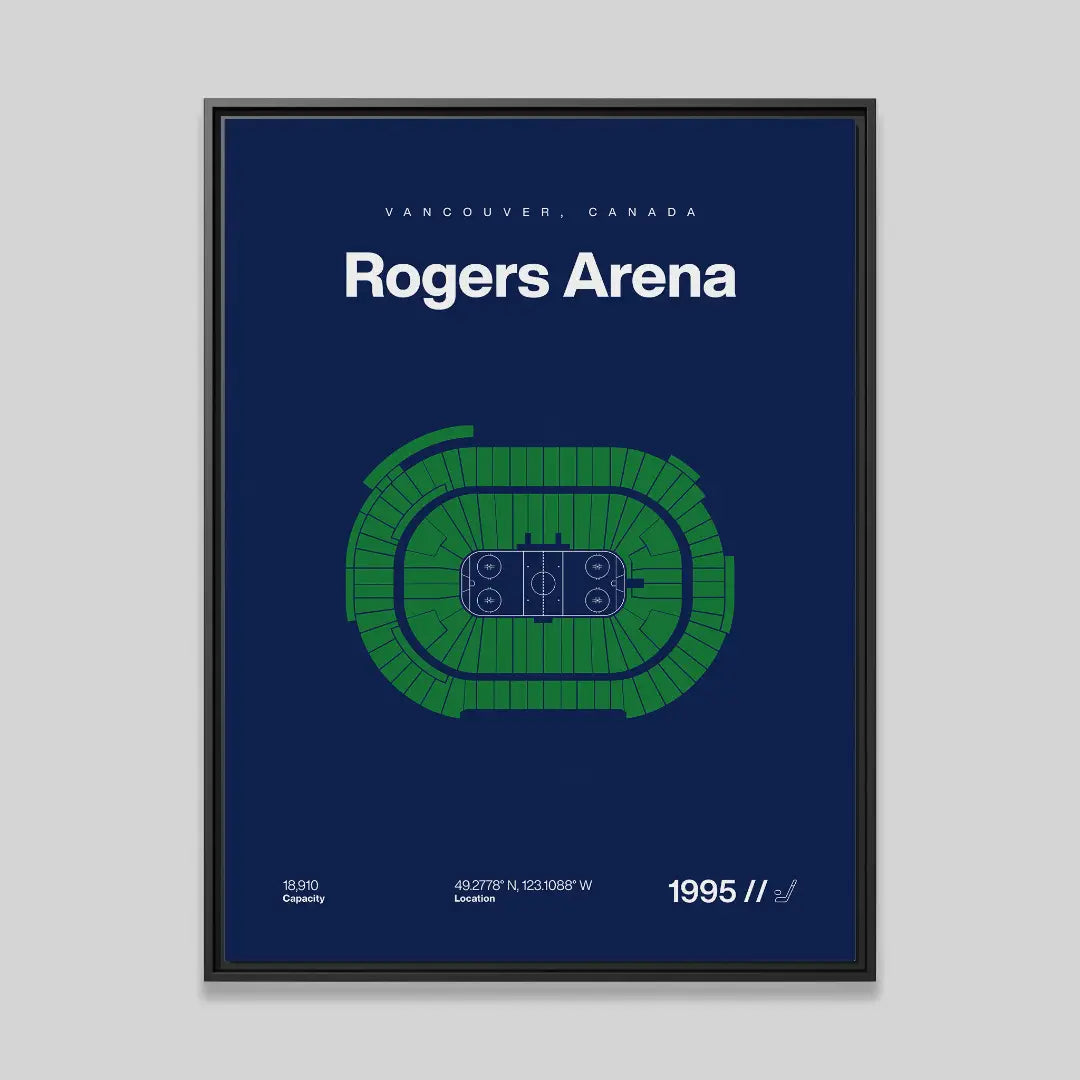 Vancouver Hockey Arena Bold Canvas Art