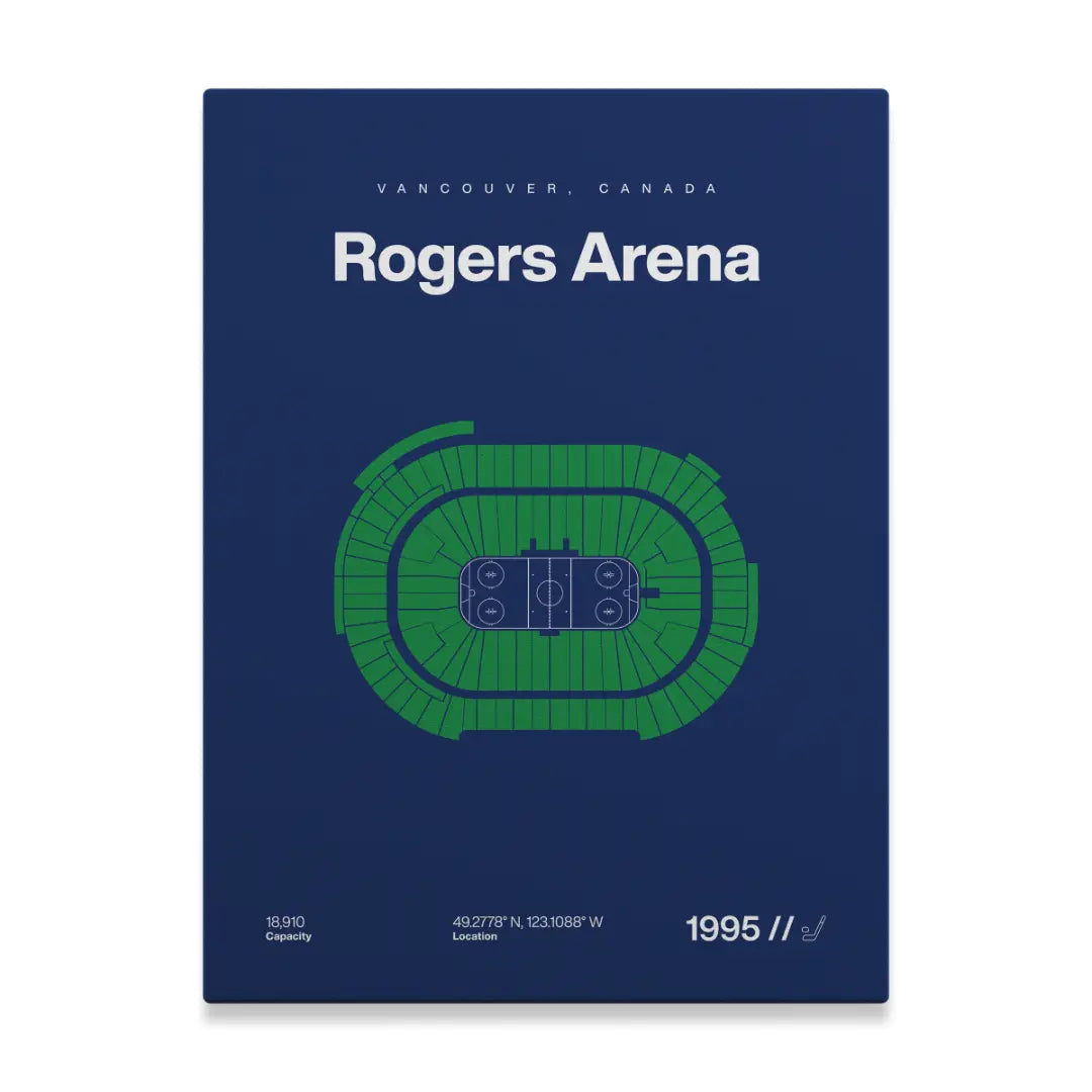 Vancouver Hockey Arena Bold Canvas Art