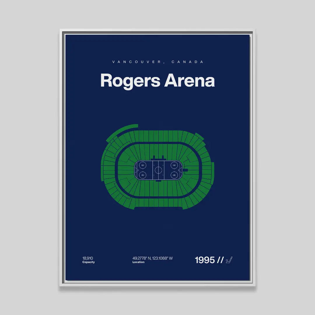 Vancouver Hockey Arena Bold Canvas Art