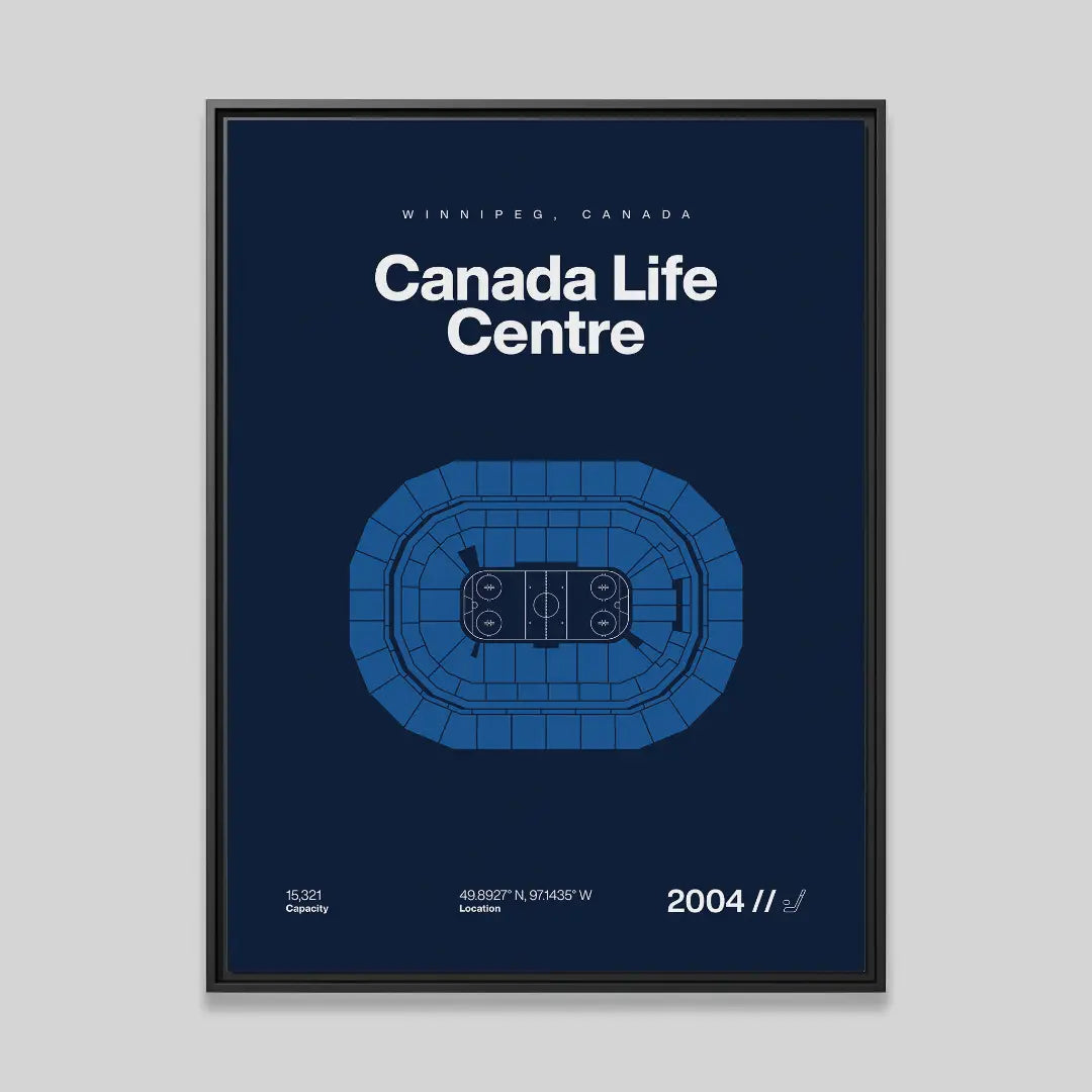 Winnipeg Hockey Arena Bold Canvas Art
