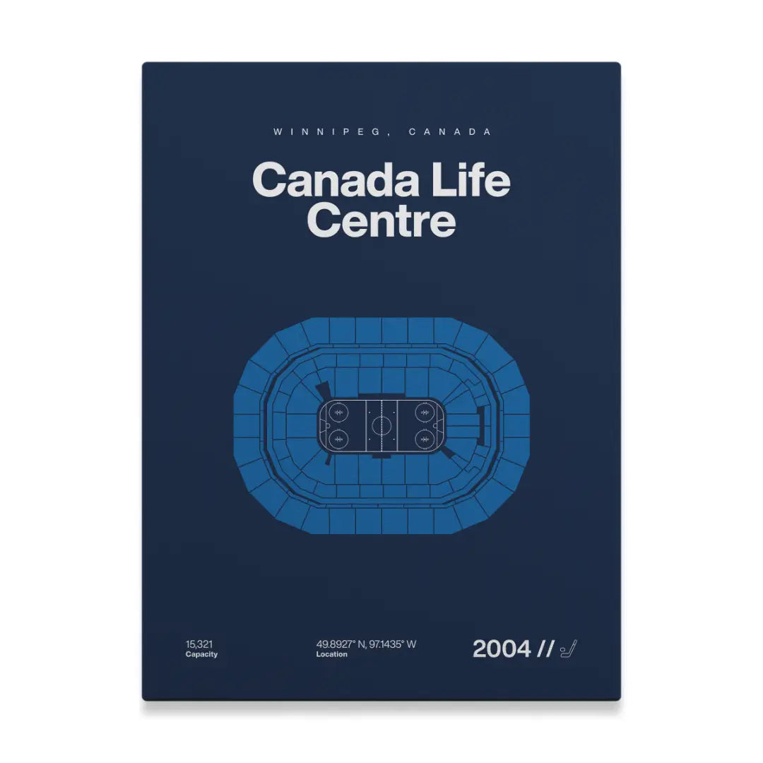 Winnipeg Hockey Arena Bold Canvas Art