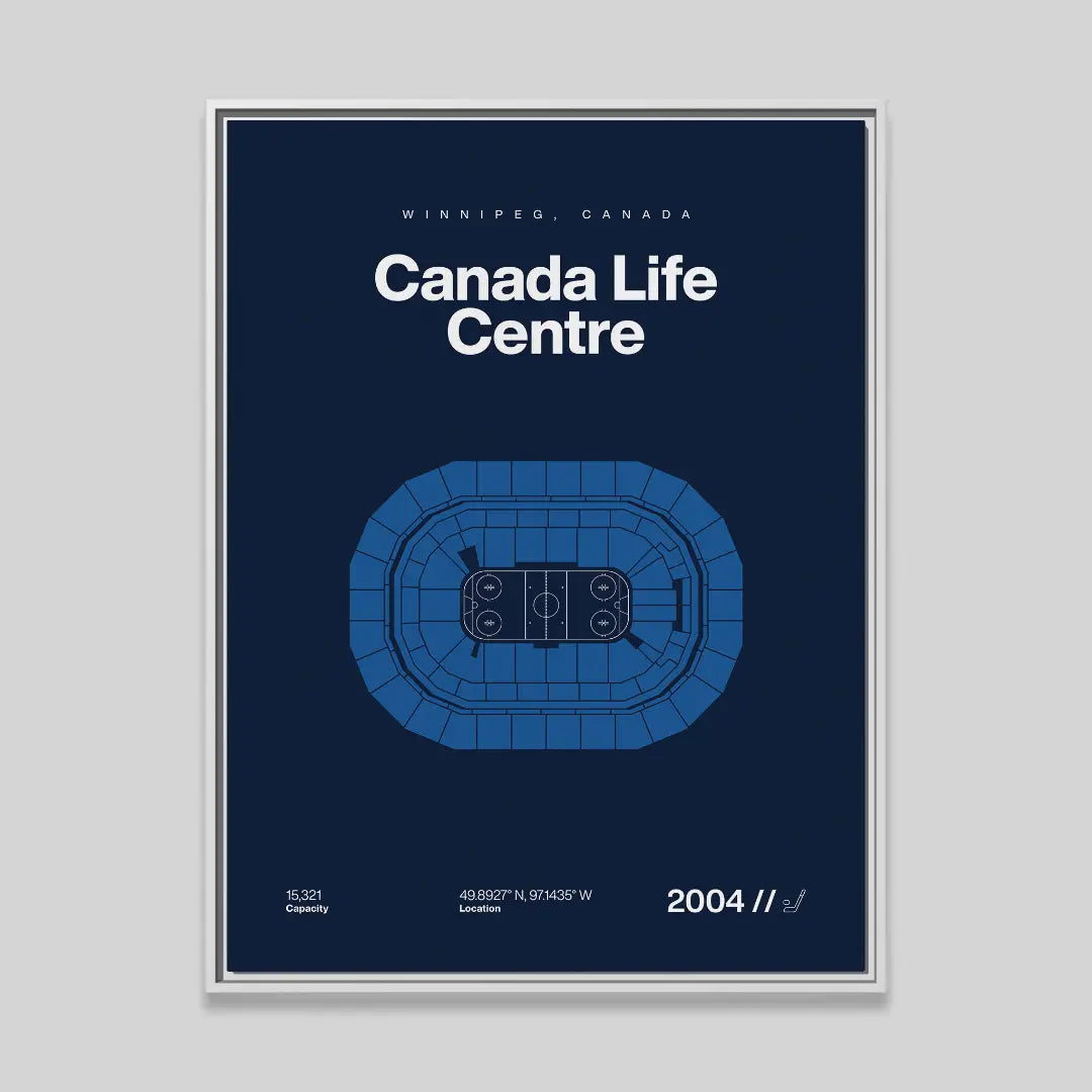 Winnipeg Hockey Arena Bold Canvas Art