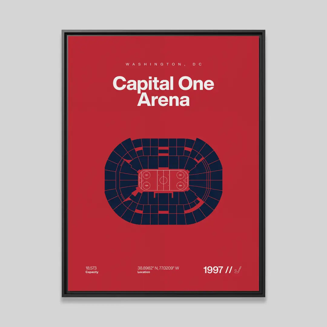 Washington Hockey Arena Bold Canvas Art