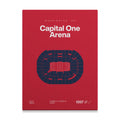 Washington Hockey Arena Bold Canvas Art