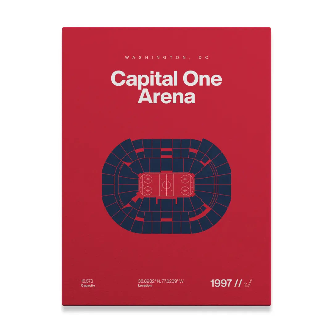 Washington Hockey Arena Bold Canvas Art